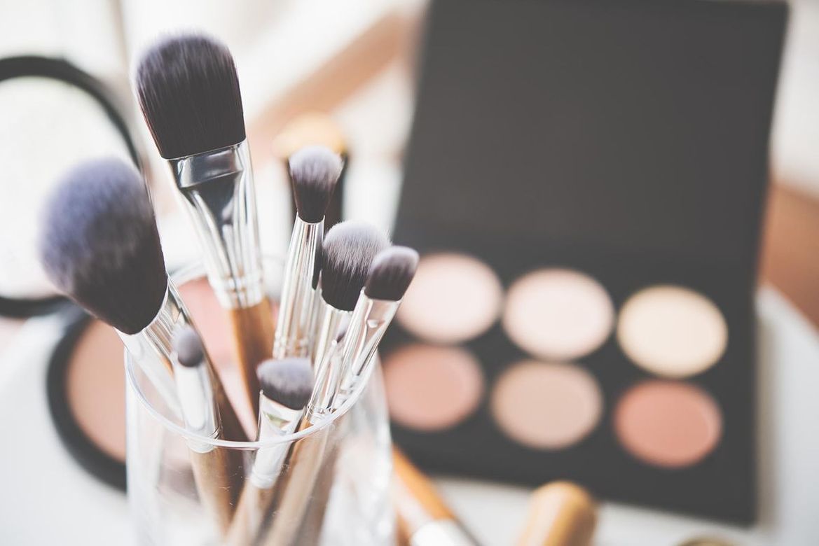 Makeup and brushes